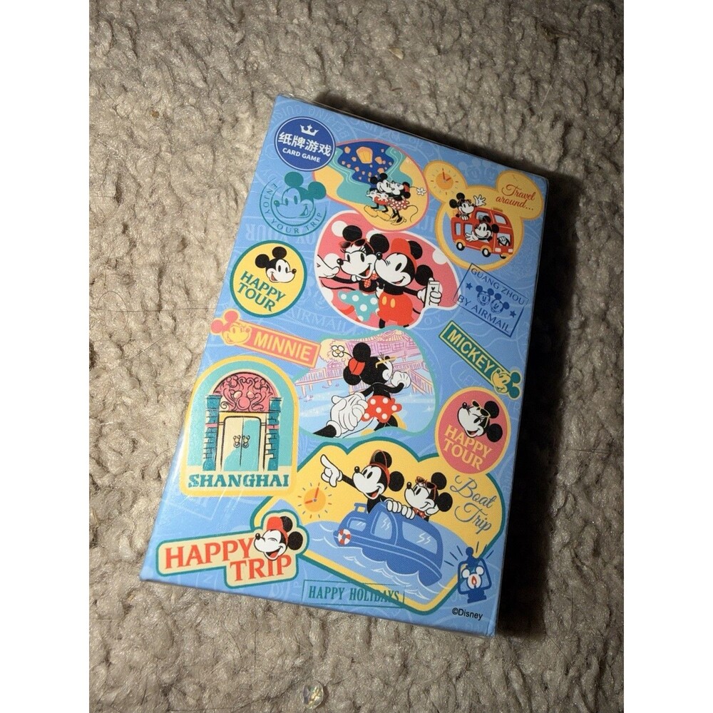 Disney Mickey & Minnie Playing Cards Deck Travel Trip Vacation Design